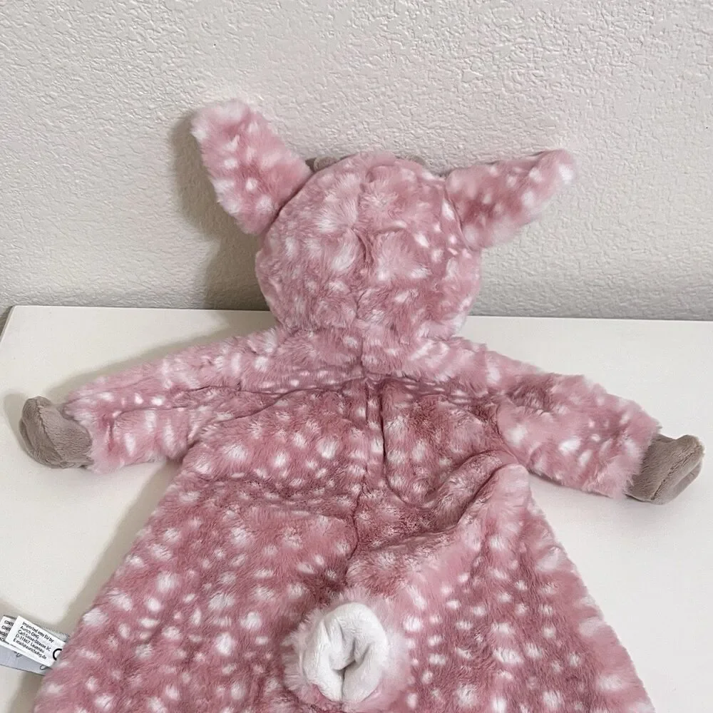 Douglas Baby Cuddle Toys Farrah Pink Fawn Sshlumpie Security Blanket Lovey 17